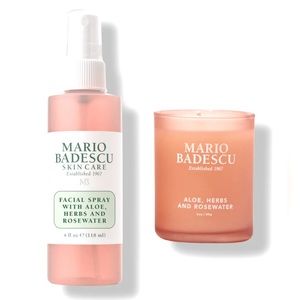 NWT - NEW Mario Badescu Rosewater Spray w/Candle